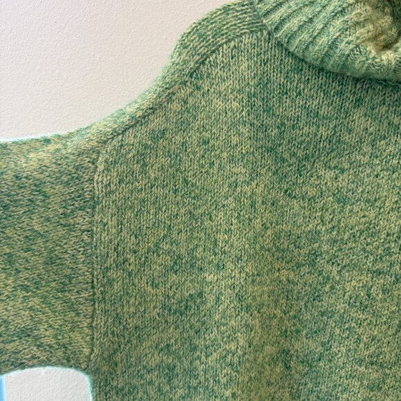 Zara Marled Green Oversized Sweater - Picture 3 of 3